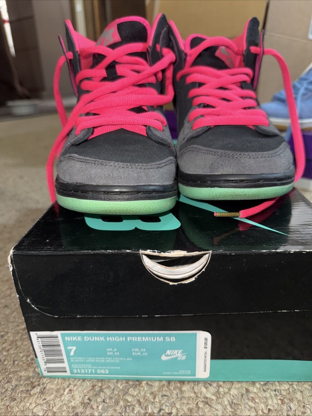 Size 7 - Nike Dunk Premium SB High Northern Lights LEP